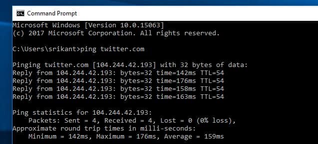 get twitter IP