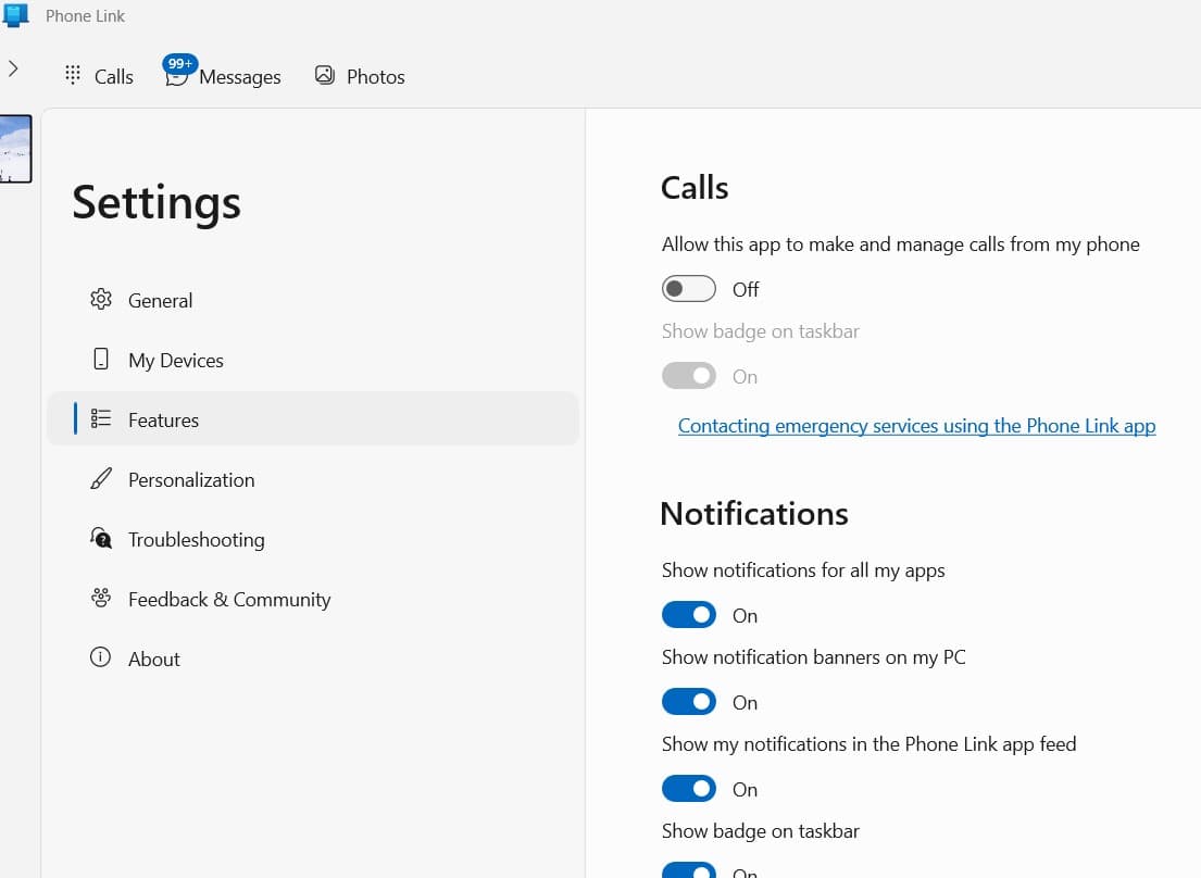 phone link app features