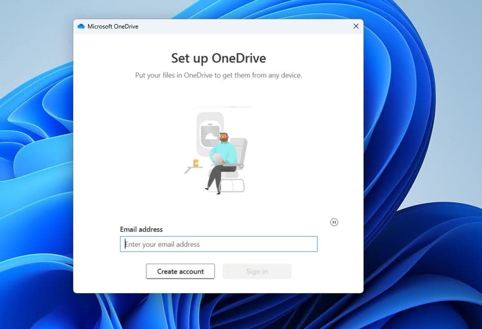 Sign in OneDrive